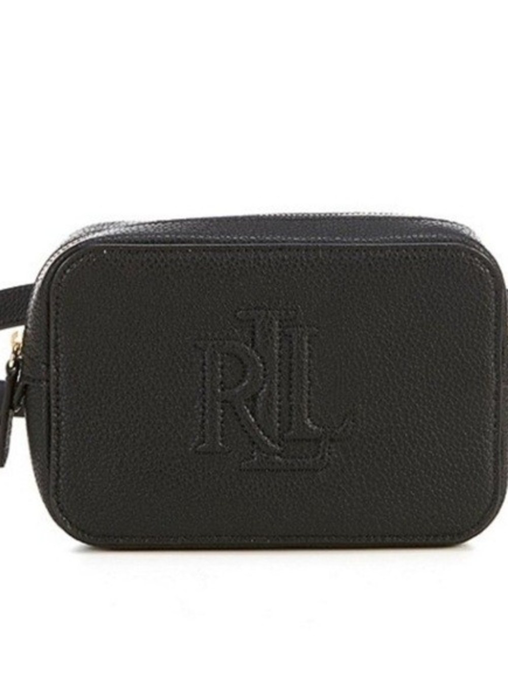 Ralph Lauren Black Embossed RL Camera Bag